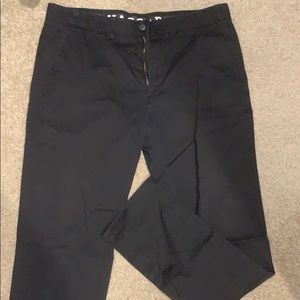Haggars black slim fit pants